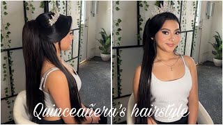 Quinceañera hair tutorial