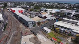 Drone footage of CRL Link Alliance work around the Mt Eden train station