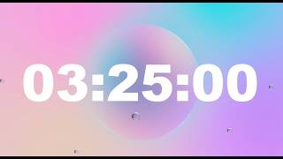 3 Hour 25 Minute Timer with Alarm | Full Screen Minimalist Countdown (HD) – ClockUnit