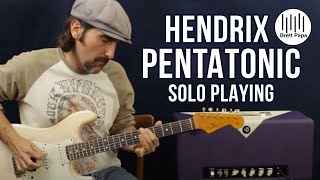 Hendrix Style Rhythm Riffs To Improve Major Pentatonic Solo Playing - Guitar Lesson
