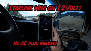 Starlink Mini, In The Car!  12v ONLY!