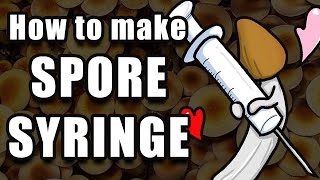 How to Make a Spore Syringe from Spore Print