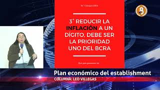 Columna Leo Villegas - Plan Económico del Establishment