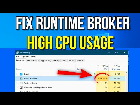 How To Fix Runtime Broker High CPU Usage  in Windows 10