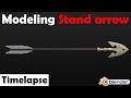 Blender modeling timelapse - Stand Arrow from JoJo's Bizarre Adventure