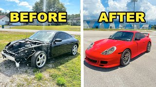 FULL BUILD: CRASHED DAMAGED $10,000 PORSCHE 911