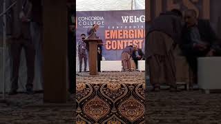 Inaam Mustafvi in Emerging Telent Contest ETC 2018 Concordia College Harbanspura Lahore