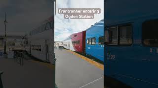 Frontrunner Commuter Train Entering Ogden Station