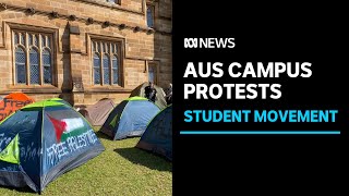 Pro-Palestinian student movement spreads to Australian university campuses | ABC News