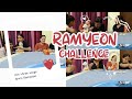 Spicy Ramyeon challenge #trending #vlog #thethree #fun #friends #ramyeon #challenge