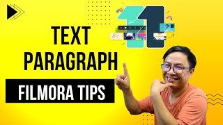 How to Write a TEXT Paragraph in Filmora 11