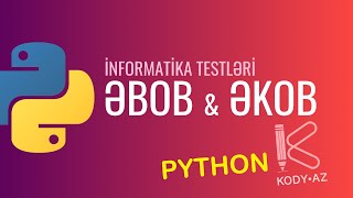 ƏBOB və ƏKOB Python #kody_az