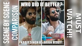 Kabir Singh Trailer vs Arjun Reddy Scene by Scene comparison | Vijay Devarakonda|Shahid Kapoor|