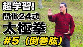 太極拳｜超学習！簡化24式太極拳【#5】倒巻肱（ダオジュエンゴン）太極拳オンライン｜中村げんこう