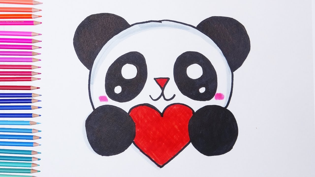 How To Draw A Cute Panda Bear