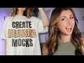 How to create REALISTIC tshirt mockups for Print on Demand