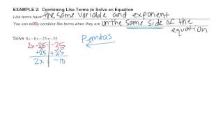 Math 8 - 1.2 Solving Multi-Step Equation