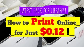 How to get cheap laser print for just 12 cent from Staples