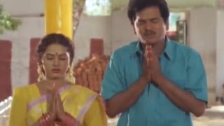 Brahmachari Mogudu Movie || Rajendra prasad, Yamuna Meet in Temple Sentiment Scene