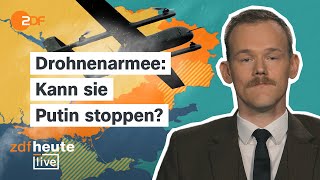 Wie sich die Ukraine mit Drohnen gegen Russland stemmt | Militärexperte Hinz bei ZDFheute live