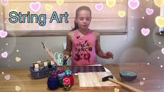 קרייזי לילו מכינה יצירת String Art מגניבה לחברה