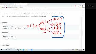 Leetcode 784. Letter Case Permutation. Backtracking. Python
