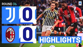 JUVENTUS-MILAN 0-0 | HIGHLIGHTS | The spoils are shared in Turin | Serie A 2023/