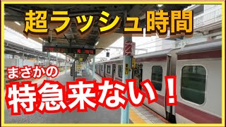 【これはヤバい‼️】朝ラッシュ時に特急列車が大幅遅延すると、こうなります‼️