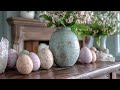 easter decor 2025 vintage charm pastel purple u0026 modern farmhouse elegance