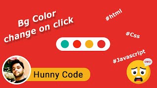 How to Change Body Background Color On Click using HTML CSS and Javascript