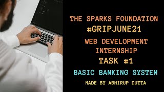 Basic Banking System Website using RectJS and firebase | Web Development | Abhirup Dutta #tsf