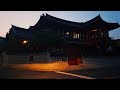 4k driving through eunpyeong hanok village