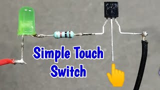 Simple Touch Sensor || BC547 Transistor Project ||Simple School Project