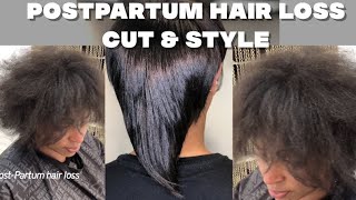 Postpartum Hair Loss Cut \u0026 Style