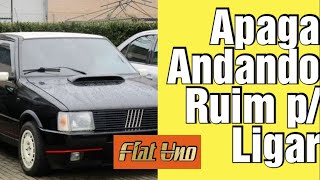 FIAT UNO APAGA ANDANDO - DIFÍCIL  DE LIGAR MESMO COM PARTIDA - VOCÊS PRECISA ASSISTIR ESSE VÍDEO