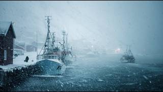 Surviving Blizzard & Snow Storm Blockade in Arctic Norwegian Town. 4 Days Hunkering Down in a Van