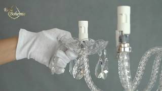 How to assemble a chandelier?