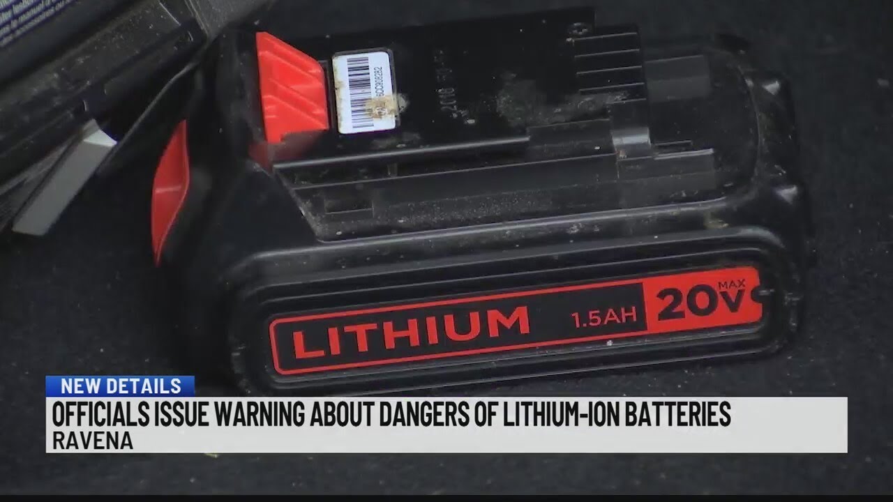 Officials Issue Warning About Dangers Of Lithium-ion Batteries - YouTube