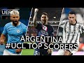 AGÜERO, MESSI, DI MARÍA | ARGENTINA #UCL Top Scorers