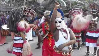 Traditional arts form in kerala rural areas based on pooram,കേരള നാടൻ പൂരം കലാരൂപം