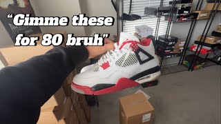 Buying shoes from my friend to resell…