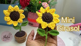 TUTORIAL: girasol mini forma 1 Crochet 🌻🧶♥️