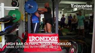 Derek Boyer with Mark Ottobre: Ultimate Squat Challenge at Enterprise Fitness Melbourne