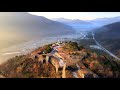 takeda castle ruins dji mavicair2 mavic2pro 紅葉と雲海の竹田城跡 空撮