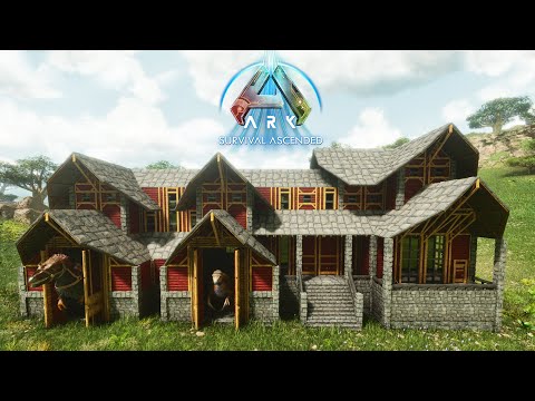 How to Build a Large House with Dino Pen in ARK Survival Ascended