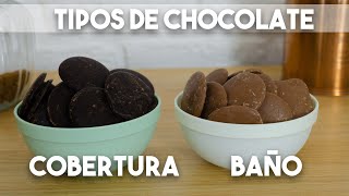 DIFERENCIAS ENTRE CHOCOLATE COBERTURA Y EL BAÑO DE CHOCOLATE