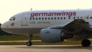 Germanwings A319 (new livery) @ Manchester Airport