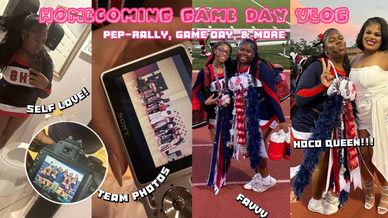 HOMECOMING GAME DAY VLOG (pep-rally, Gameday, & More) | Janiavictoria ...