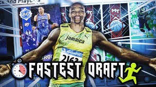 THE FASTEST PLAYERS DRAFT!! | NBA 2K18 MyTEAM Pack & Playoffs Draft Gameplay