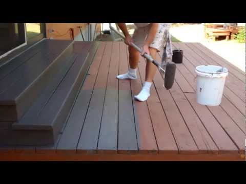 Exterior Painting Step 9: Staining the Deck Exterior Painting Step 9: Staining the Deck
